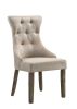 Gabrian Two-tone Beige Fabric & Reclaimed Gray Finish Side Chair (Set of 2)
