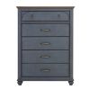 Bridgevine Home Americana Chest, No Assembly Required, Corduroy Blue Finish