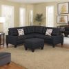 6-Piece Upholstered Sectional,Black