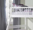 Jason White Finish Twin/Full Bunk Bed W/Storage