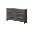 Vidalia Rustic Gray Oak Finish Dresser