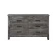 Vidalia Rustic Gray Oak Finish Dresser