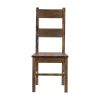 Classic Transitional Design Dining Chairs Set of 2 Solid Rubber Wood Dining Furniture Burnished Brown Finish