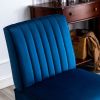 Reese Mid Century Modern Accent Chairs Set of 2 with Minimalist Design, Elegant Velvet Upholstery and Solid Wood Legs