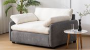 [Video]50*43" Oversized Chenille Single Sofa Chair,Wide and Deep Seat Accent Chair,Modern Upholstered Comfy Armchair
