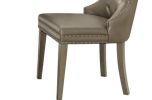Kacela Champagne Synthetic Leather & Champagne Finish Side Chair (Set of 2)