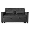 Convertible Sofa Bed,3-in-1 Pull Out Couch Bed with Reclining Backrest and Pillows,Sofa Bed Chair Full Convertible Sleeper Loveseat for Living Room