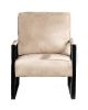 Direct Classic Mid Century Modern Accent Chair with Durable Square Metal Frame, Armchair for Living Room, Bedroom