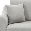 Modern Chenille Oversized Armchair, Accent Chair, Single Sofa for Bedroom, Living Room,44.5" Wide, Light Grey