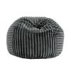 Bridgevine Home Sky Luxe 40 inch Minky Gunmetal Memory Foam Lounger