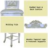 Vendome Antique Pearl Finish Counter Height Chair (Set of 2)