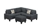 6-Piece Upholstered Sectional,Grey