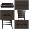 Urbana Black Synthetic Leather & Espresso Finish Side Chair (Set of 2)