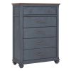 Bridgevine Home Americana Chest, No Assembly Required, Corduroy Blue Finish