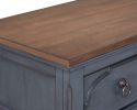 Bridgevine Home Americana Chest, No Assembly Required, Corduroy Blue Finish