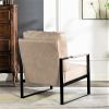 Direct Classic Mid Century Modern Accent Chair with Durable Square Metal Frame, Armchair for Living Room, Bedroom